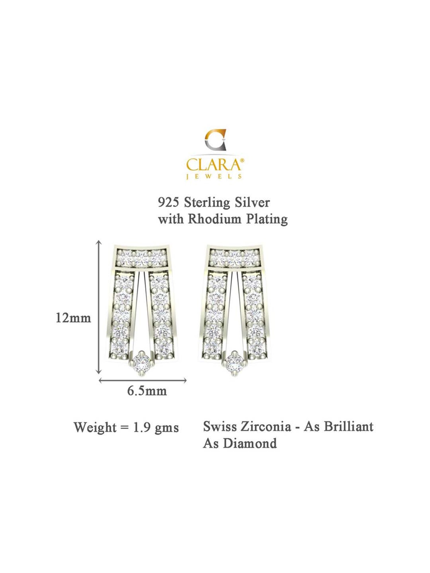 Clara Ayla 92.5 Sterling Silver Earrings