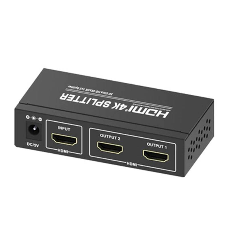 4K 1x2 HDMI Splitter Full HD 1080p HDMI Video Converter 1X2 Screen Split 1 In 2 Out Dual Display HDCP 3D for PS4 DVD PC To TV