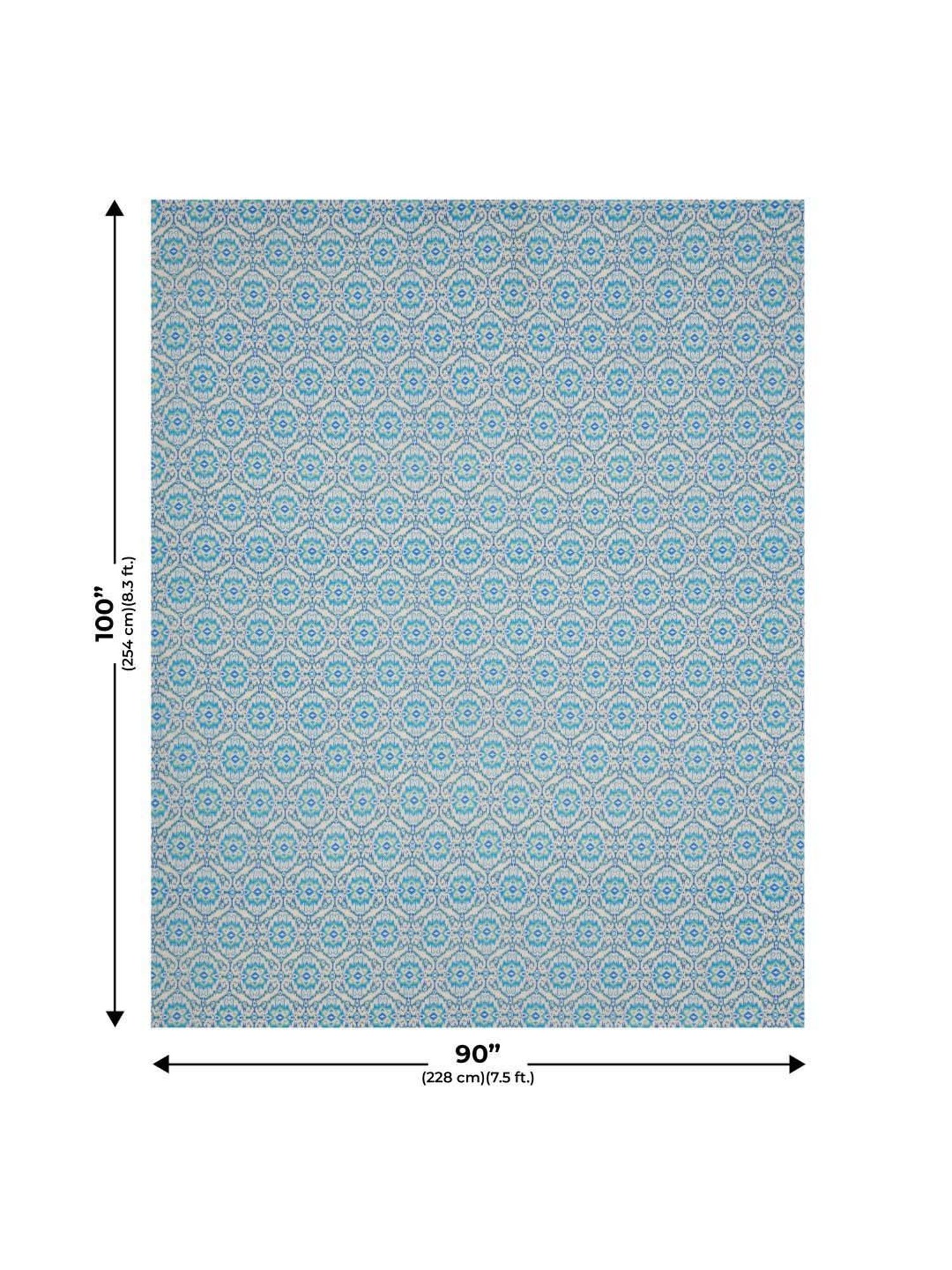 JaipurFabric Arctic Blue Mulmul Cotton 150 GSM Reversible Ac Dohar