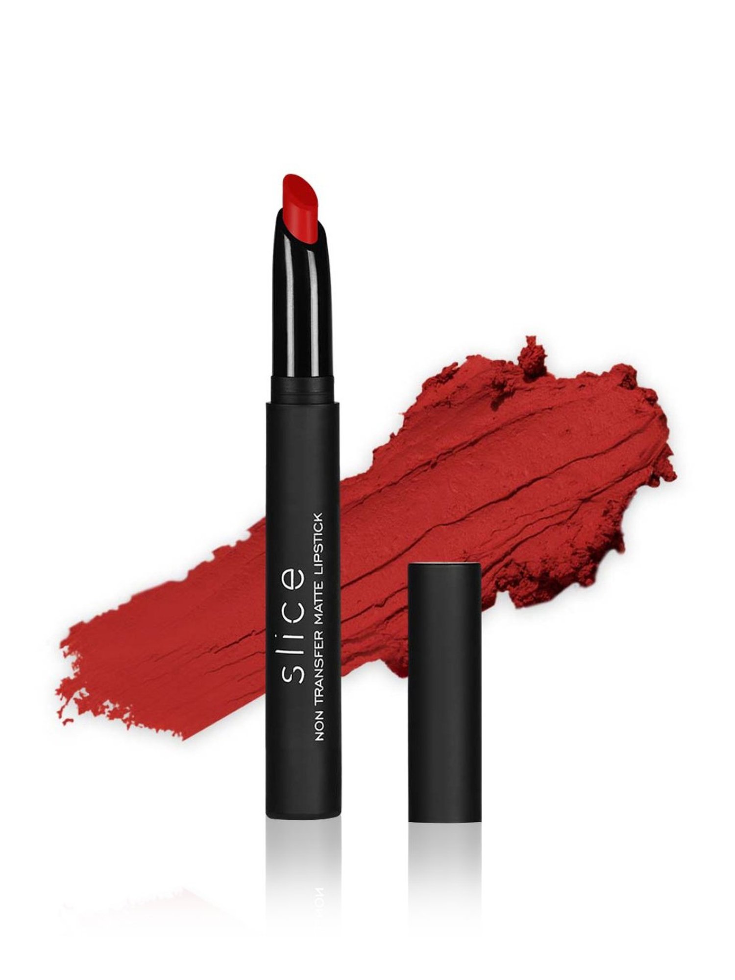 C2P PROFESSIONAL MAKEUP Slice Non Transfer Matte Lipstick Red Kiss 104 - 1.7 gm
