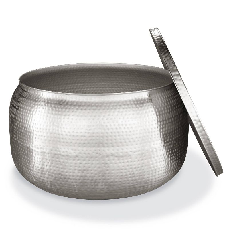 Lucas Coffee Table Matte Nickel - Poly & Bark