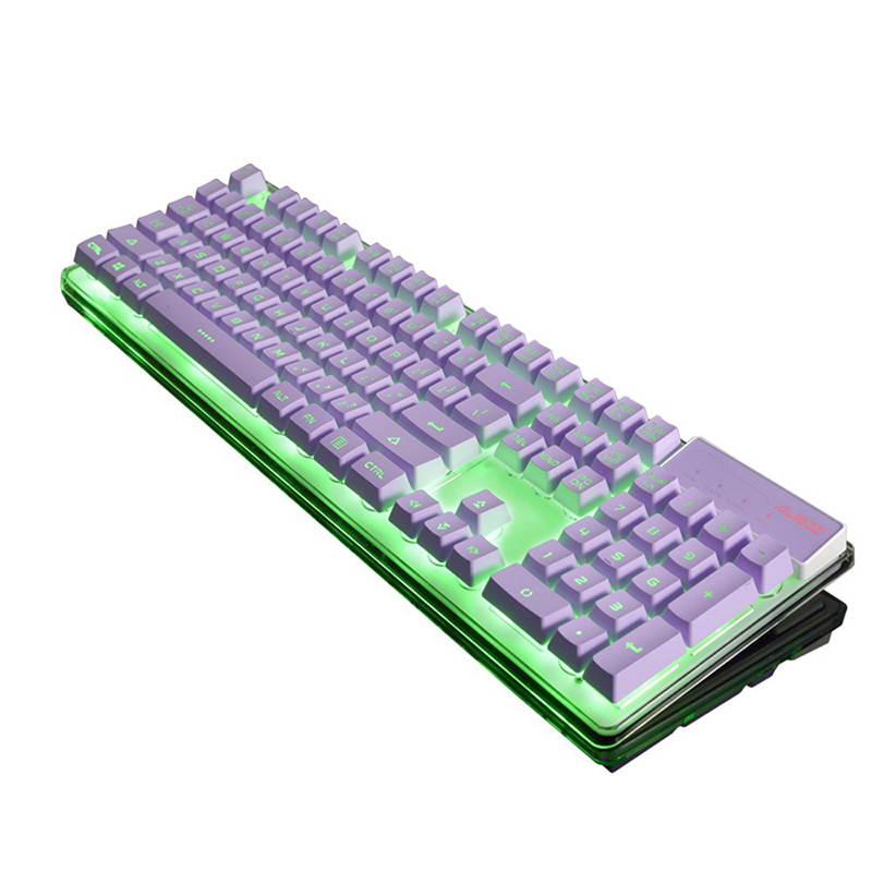 Original Ajazz AK6 Wired Membrane Keyboard With 7 Colorful Backlights With 19-keys Anti-ghosting And Double-shot Molding Design