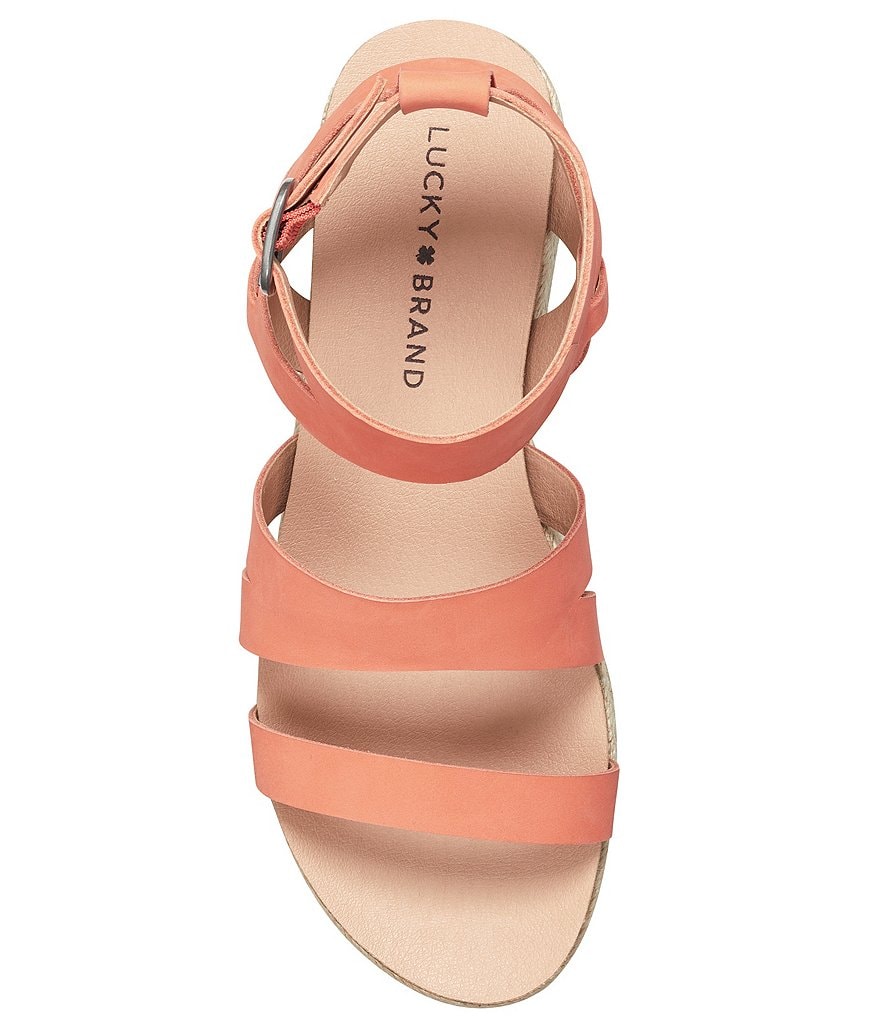 Lucky Brand Glaina Nubuck Espadrille Sandals