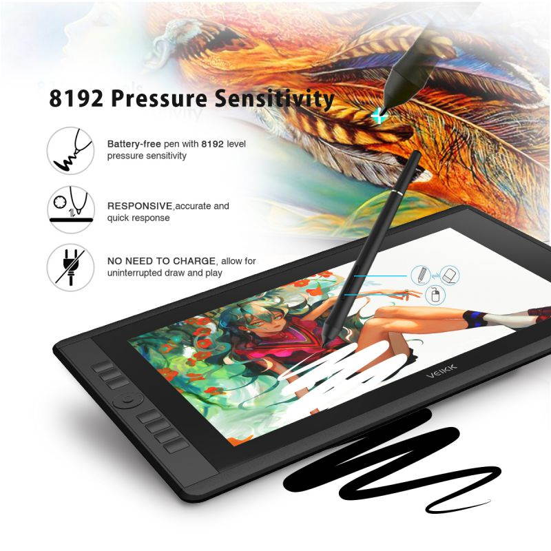 VEIKK P05 Digital Battery-Free Pen for VEIKK VK640 and VK1200 Drawing Display and Tablet
