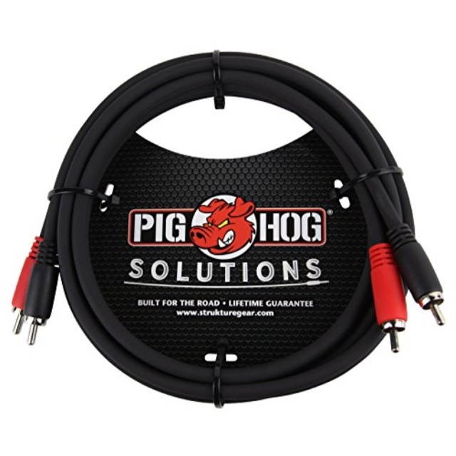 Pig Hog 6' RCA Male to RCA Male Dual Cable #PD-RCA06