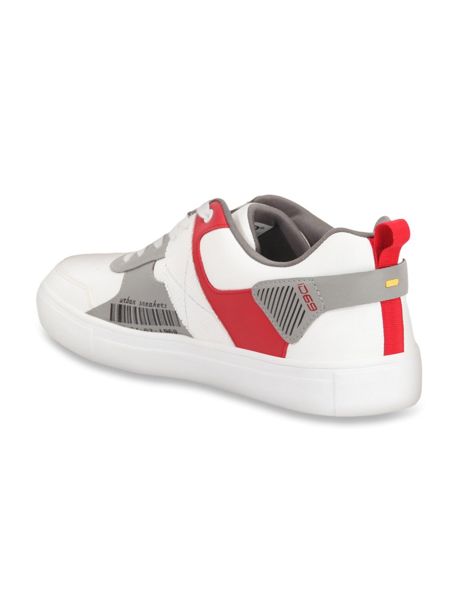 ID Men's White Casual Sneakers