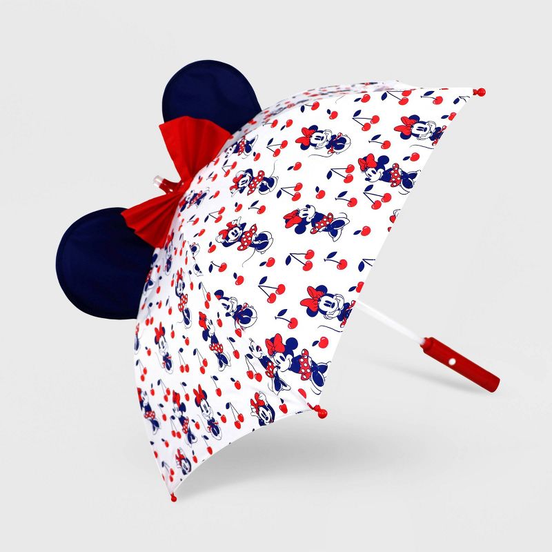 Girls' Disney Minnie Mouse Stick Umbrella - Red - Disney Store