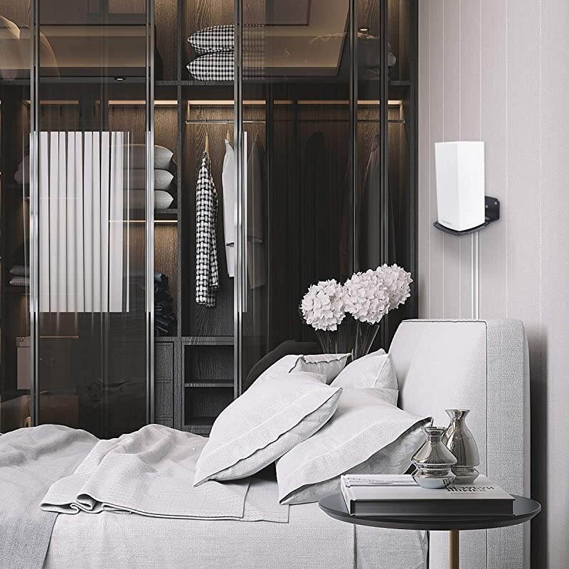 Wall Mount Holder for Linksys Velop WiFi 6 Mesh Router MX5 Velop Ax Wall Mount Bracket Hanger Stand Compatible with WiFi 6 Mesh WiFi System for WholeHome WiFi Mesh Network 1 Pack