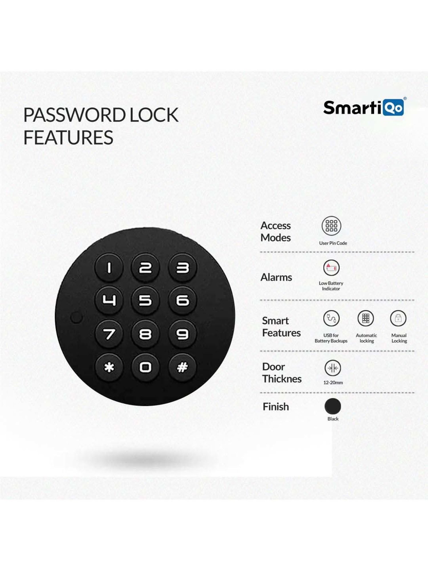 SmartiQo Cabinet Passcode Lock