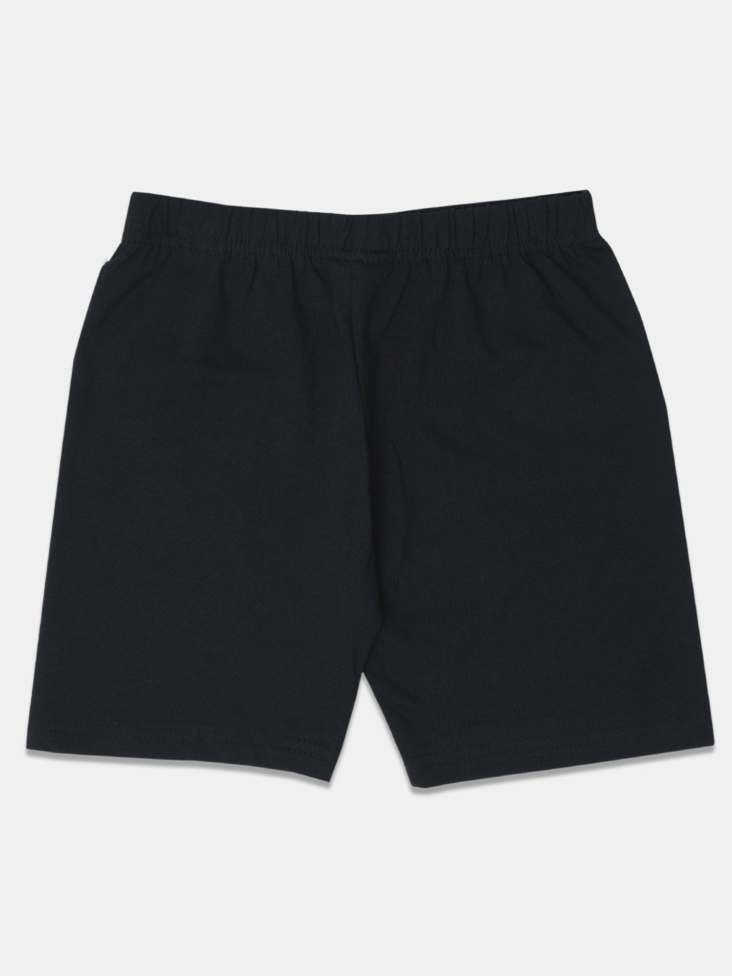 Sillysally Kids Black Solid Bloomers (Pack of 2)