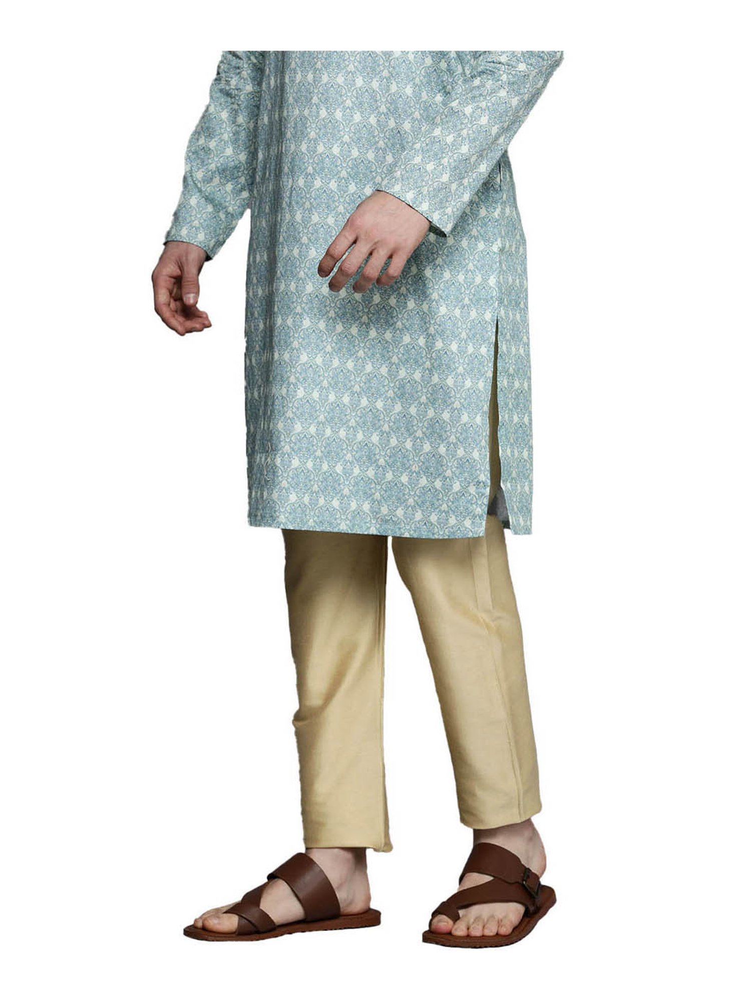 Ramraj ALAMEEN White Cotton Solid Dhotis