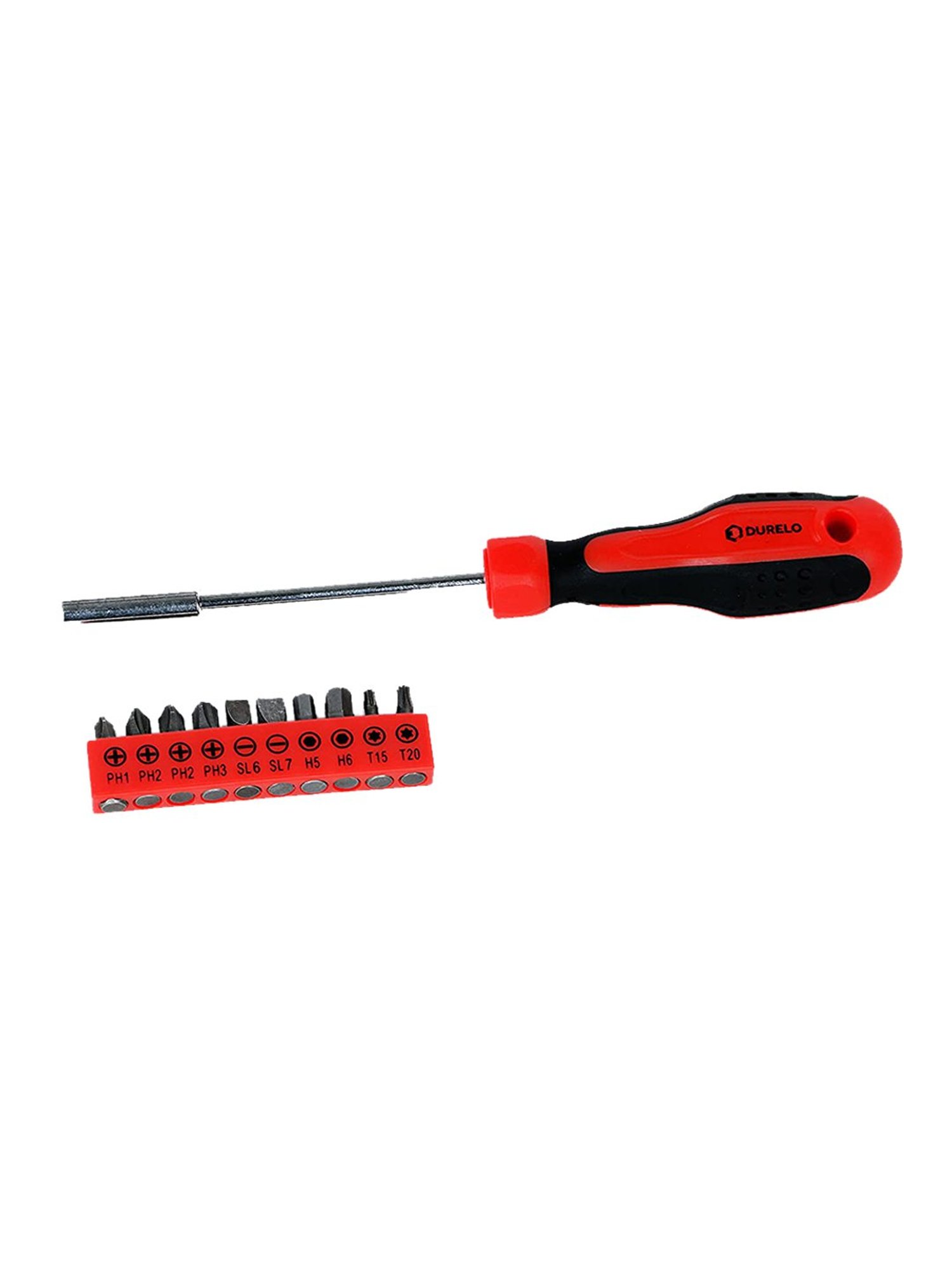 DURELO HTK-15 Hand Tool Kit 15-Pieces (Red)