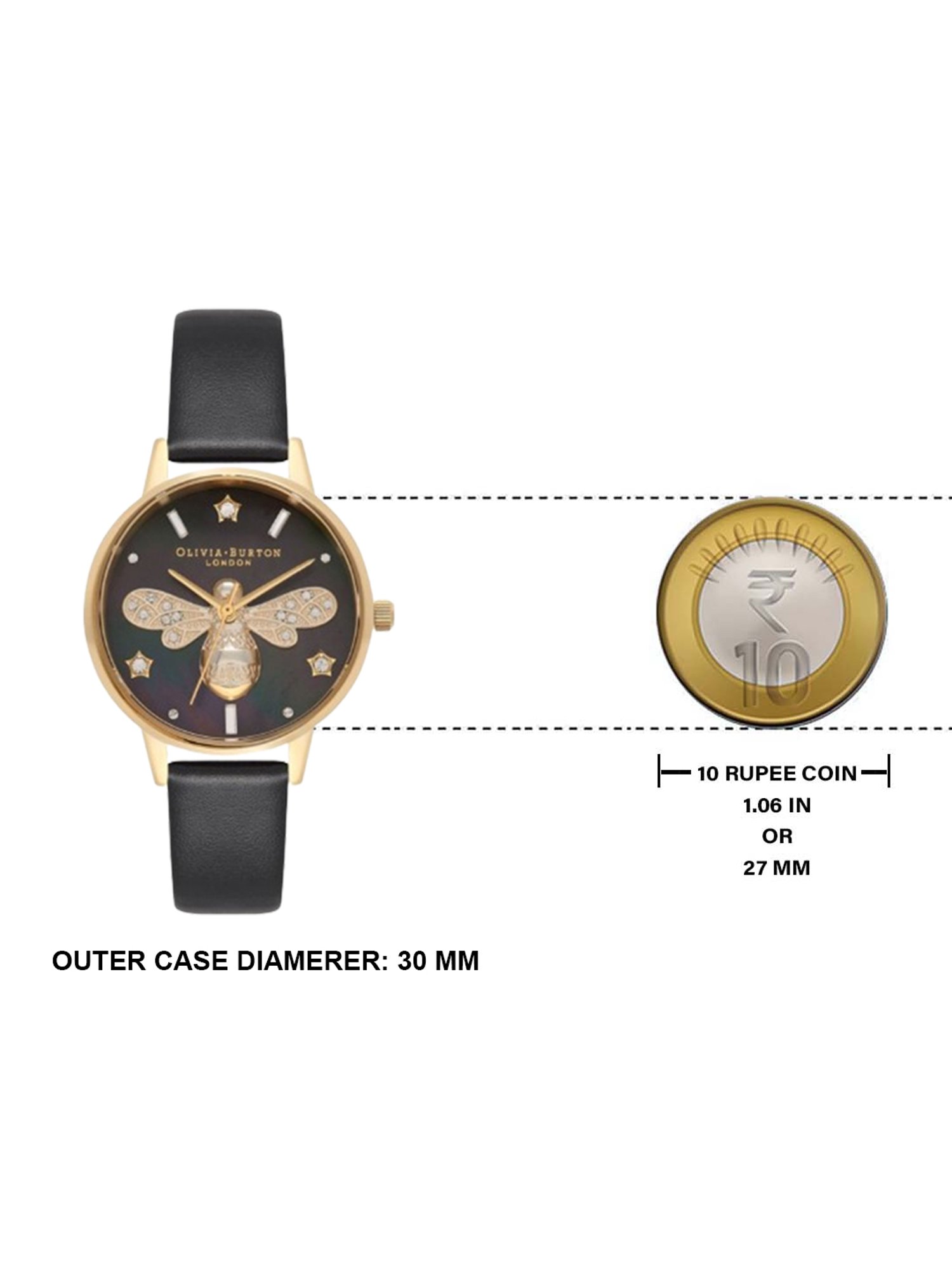 Olivia Burton OB16GB08 Sparkle Bee Analog Watch for Women