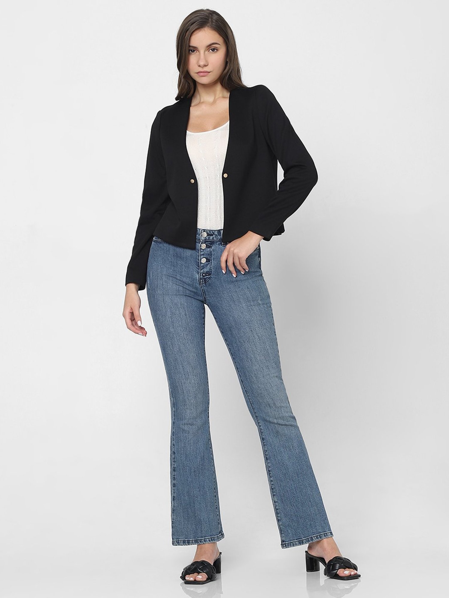 Vero Moda Black Regular Fit Blazer