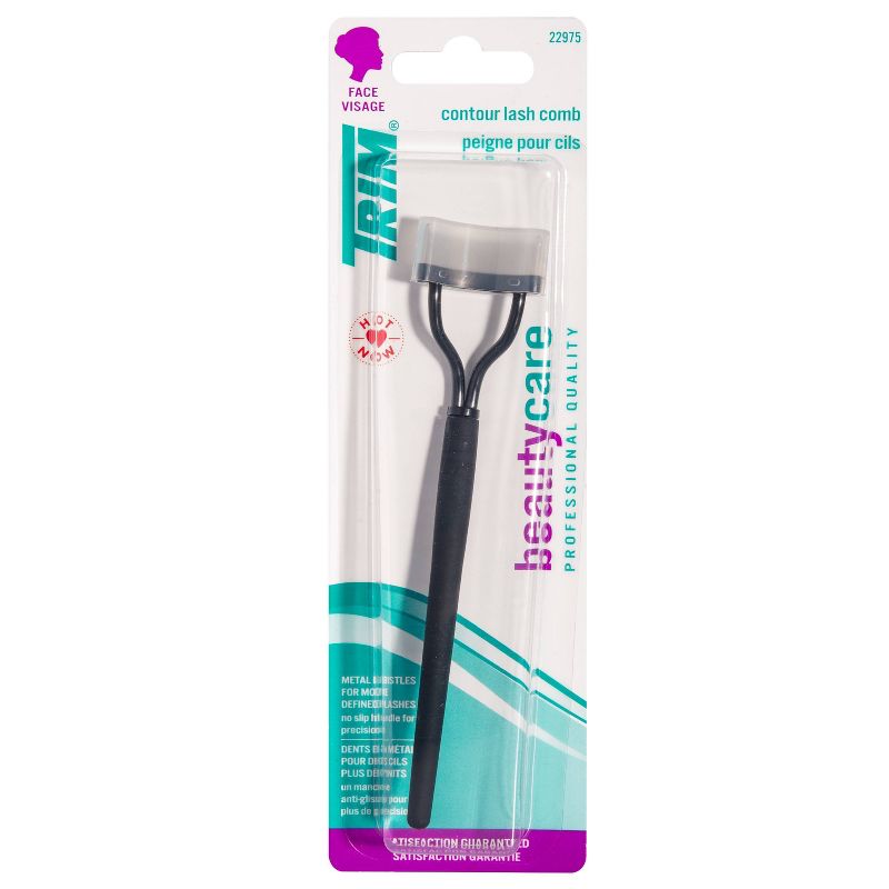 Trim Contour Eyelash Comb with Metal Bristles