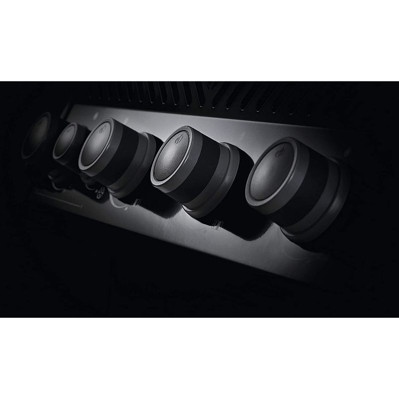 Napoleon Rogue 365 Space Saving 2 Burner 32000 BTU Outdoor Propane Gas Grill with Folding Side Shelves, Black