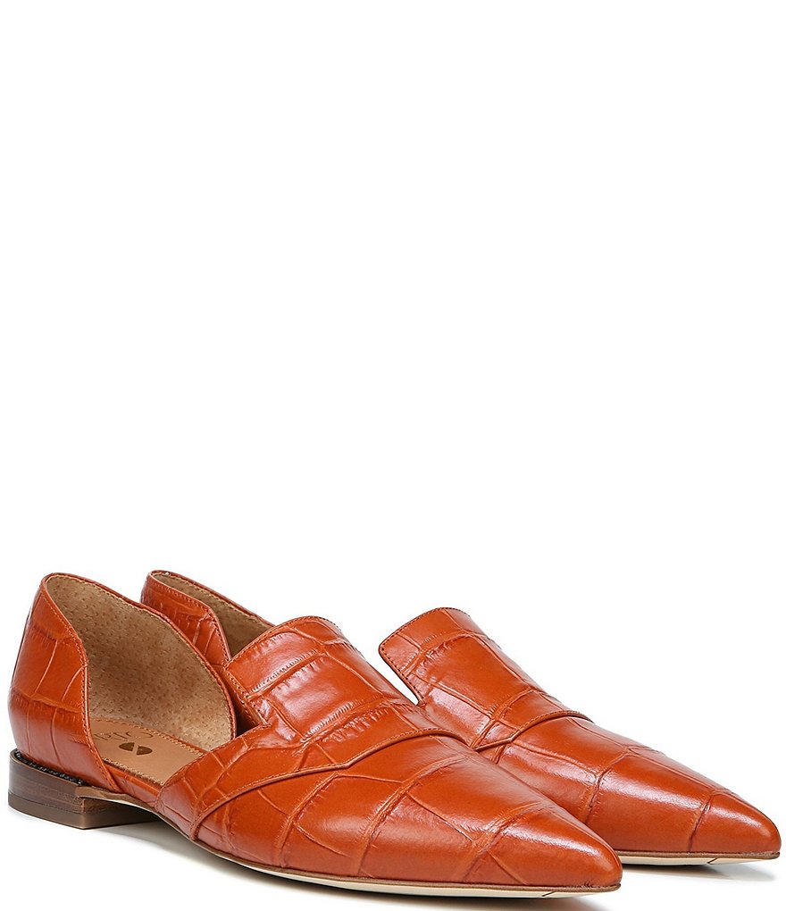 Trotters Harlow Lizard Patent Suede Leather Slip-Ons