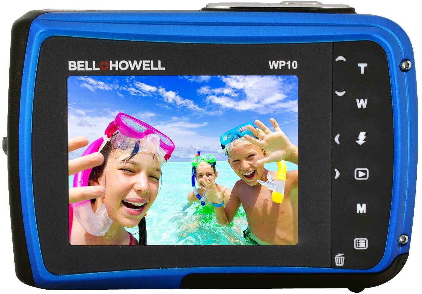 Bell+Howell Splash WP10-BL 16.0 Megapixel Waterproof Digital Camera with 2.4-Inch LCD & HD Video (Blue)