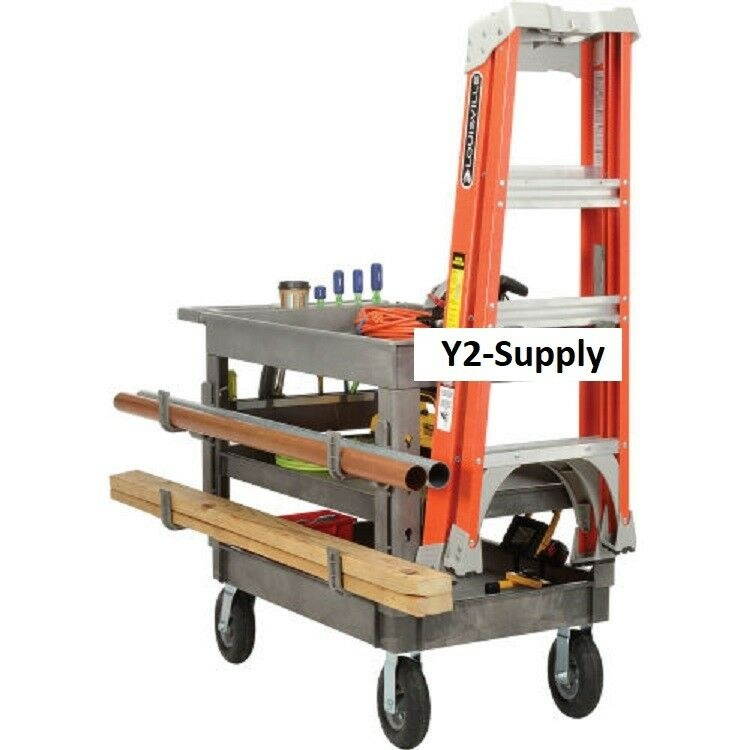 NEW! 3 Tray Shelf Service & Utility Cart, 44&rdquo; x 25-1/2&rdquo;, 8" Pneumatic whls!!