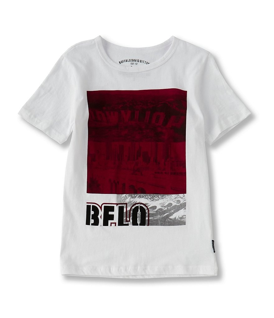 Buffalo David Bitton Big Boys 8-20 Short-Sleeve Cityscape Graphic Tee