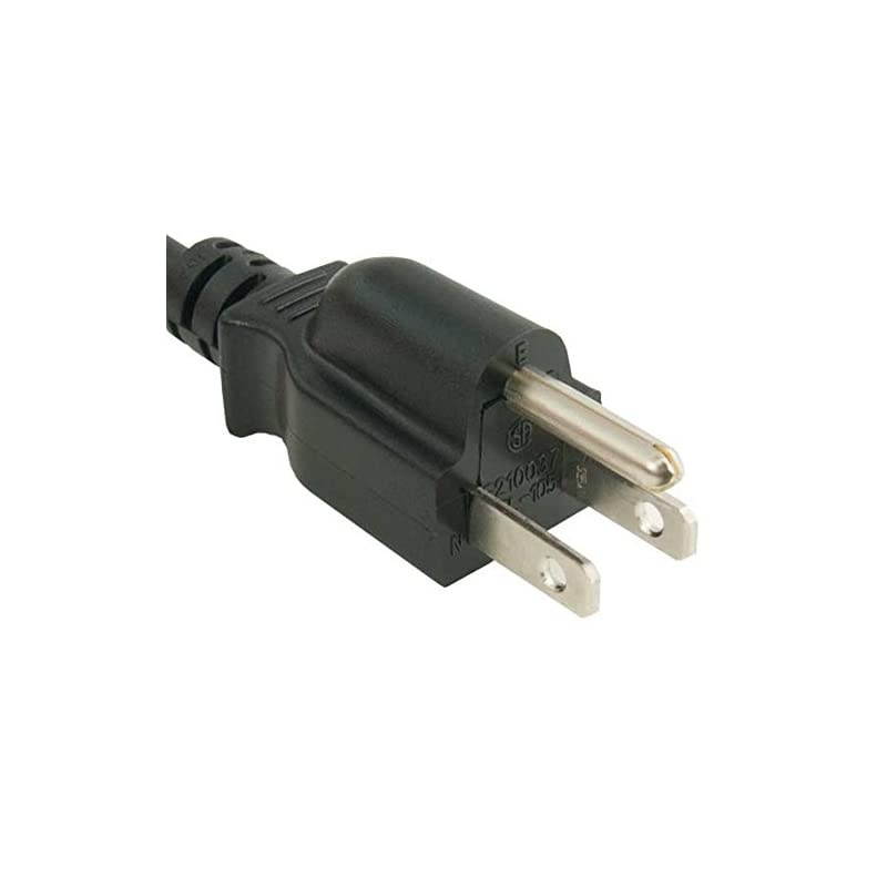 18 AWG Universal Right Angle Power Cord (NEMA 5-15P to IEC320 C13R) UL Listed (6 Foot (1 Pack))