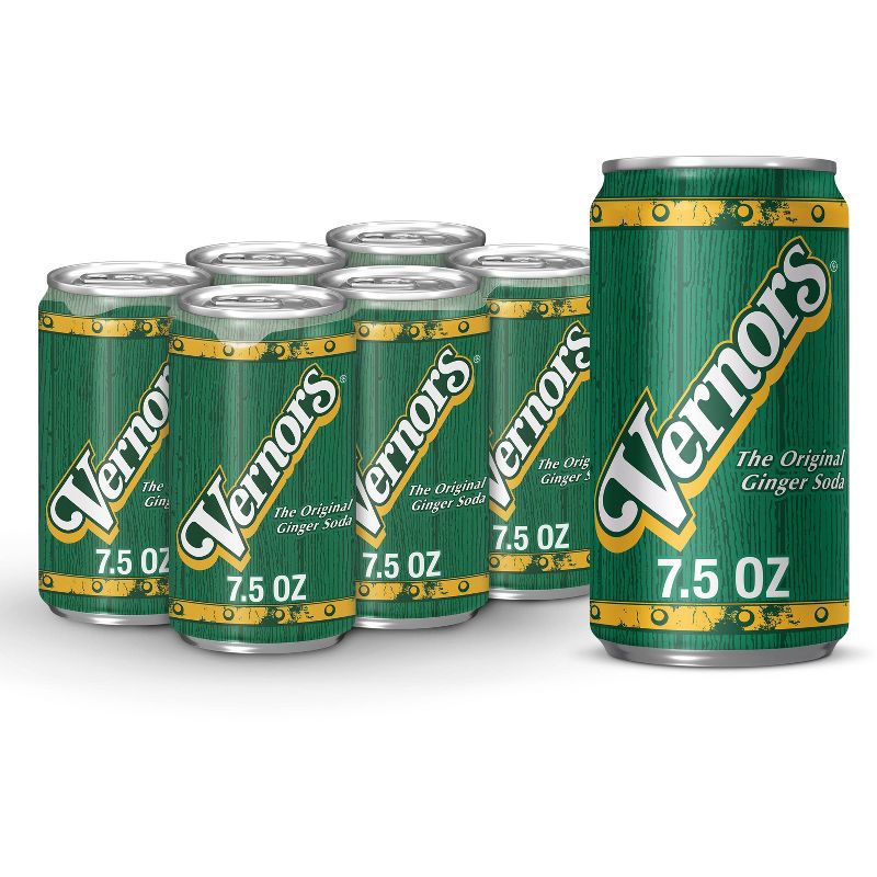 Vernors Ginger Soda - 6pk/7.5 fl oz Cans