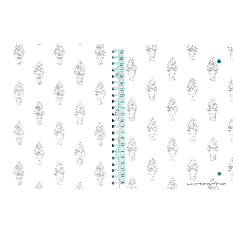 Undated Planner 7.75"x 6" Ice Cream Purple - Yoobi™