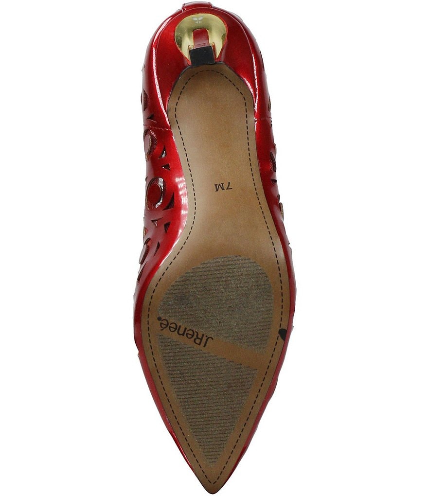 J. Renee Jameena Patent Laser Cut Pumps