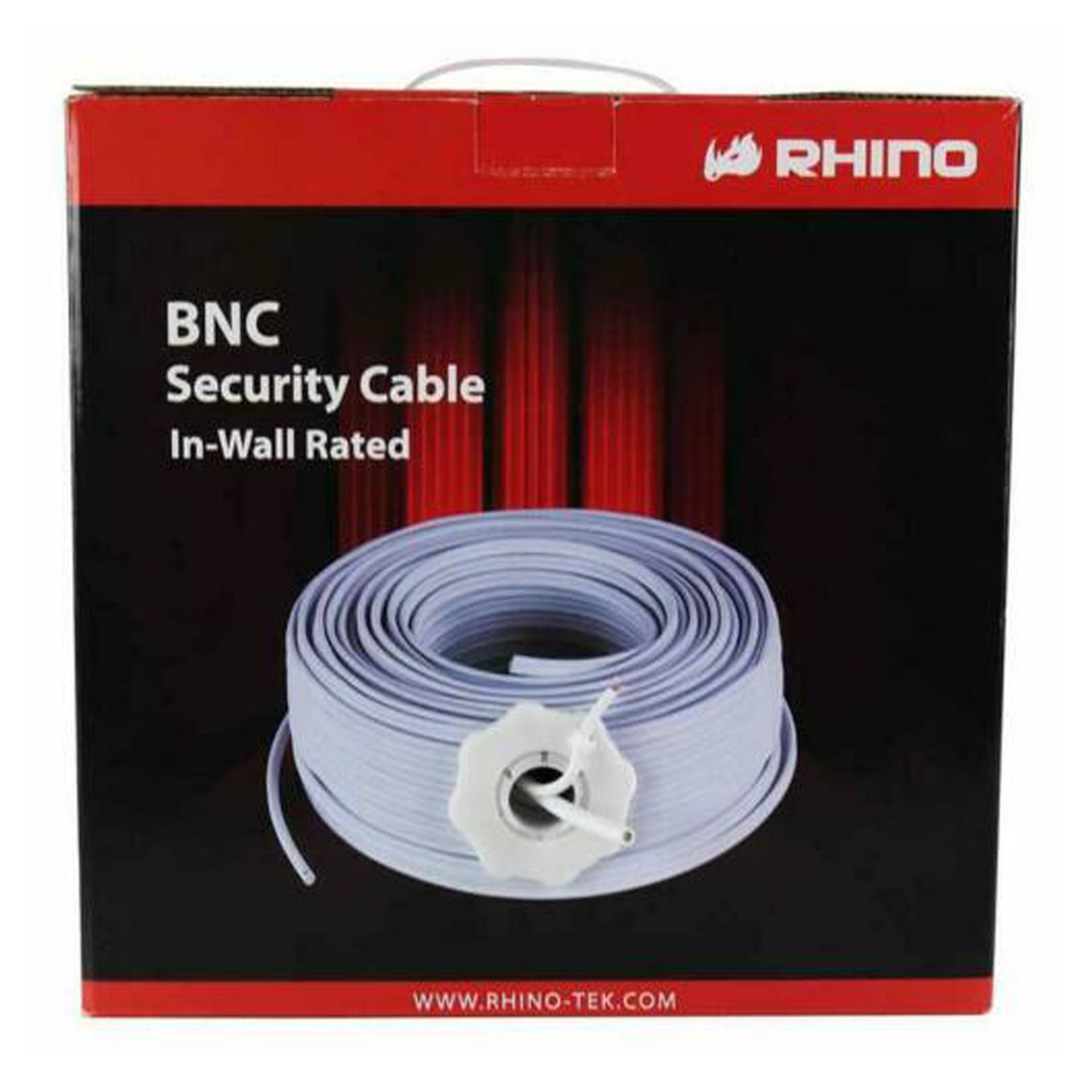 RHINO 200FT BNC Fire Rated Security Cable In Wall