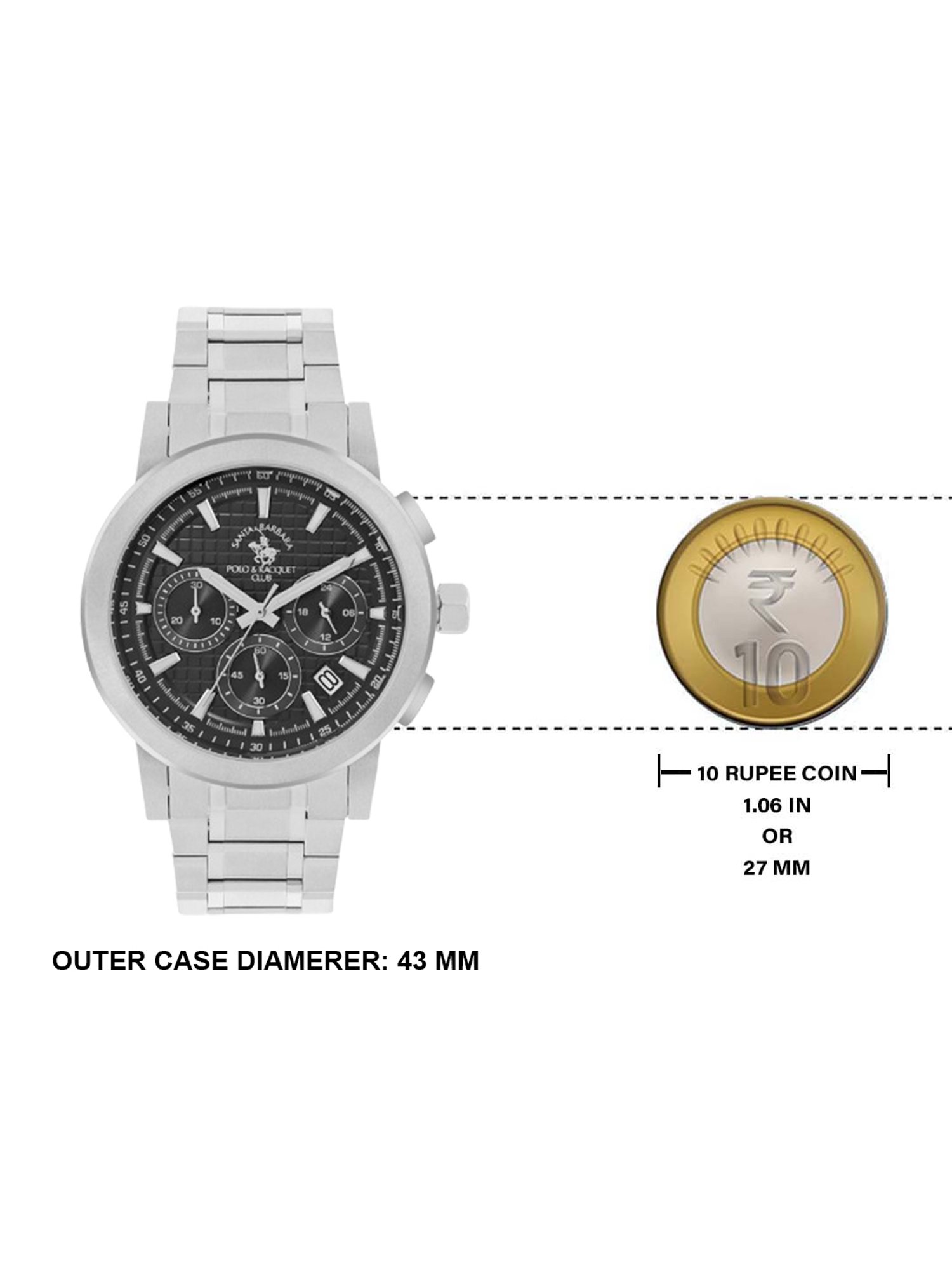 Santa Barbara Polo & Racquet Club SB.1.10565-1 Chronograph Watch for Men