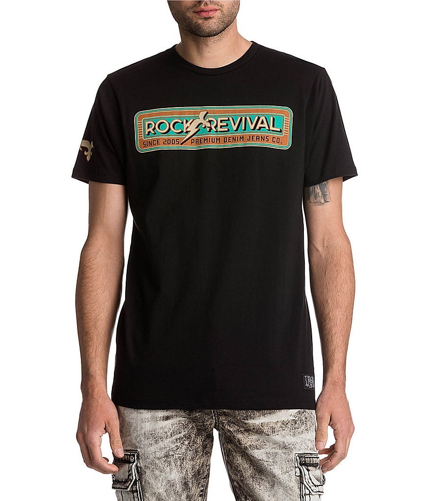Rock Revival Short-Sleeve Fleur Bolt Graphic T-Shirt