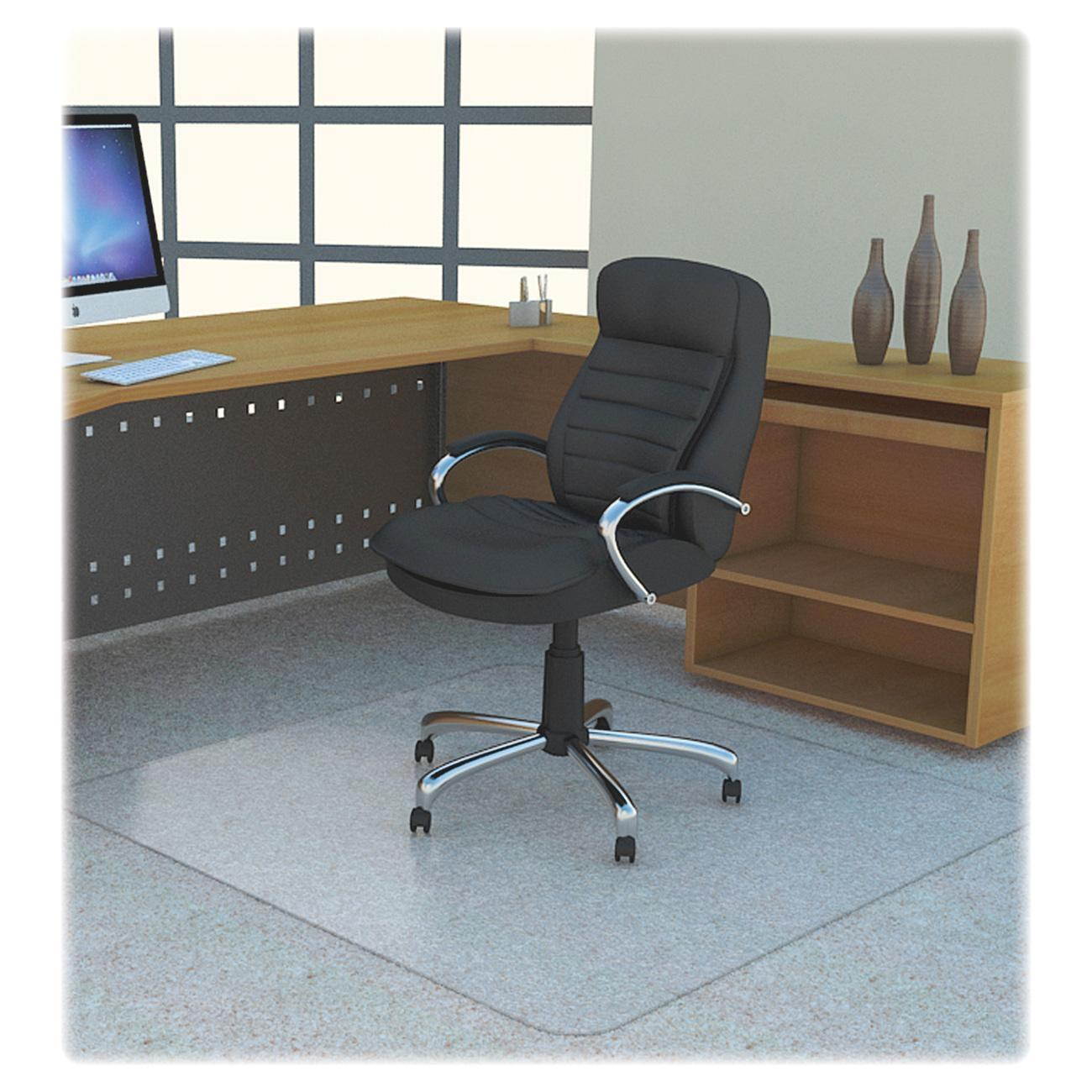 Lorell Chairmat Studded Rectangular Med-High Pile 45"x53" CL 69704