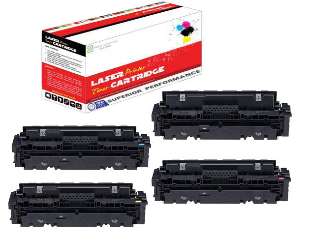 OWS&reg; Compatible 4PK Toner Cartridge of Canon 046 Black Cyan Magenta Yellow imageclass mf735cdw, imageclass mf733cdw, imageclass mf731cdw