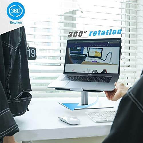 Laptop Computer Stand  Laptop Holder Ventilated Laptop Riser for Desk 360 Rotng Compble with MacBook Air Pro  XPS    More Laptop Notebooks Space Gray