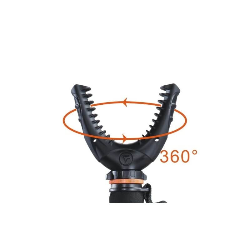 Quest M62 Shooting Stick with Rotating Removeable U Shaped Yoke Quick Flip Leg Locks Foam Hand Grip