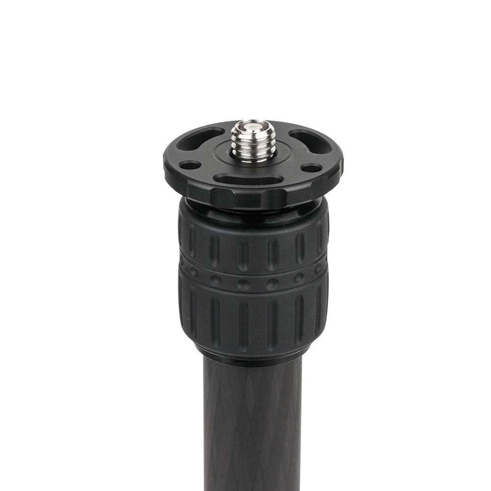 Andoer ER222C 22mm Tube Diameter Carbon Fiber Tripod Extender 2-Section Center Column Extension Tube Compatible with Zhiyun FeiyuTech hohem Handheld Gimbals All Tripods Max. Load Capacity 5kg