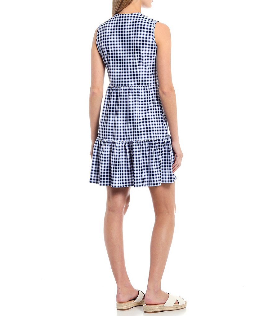 Jude Connally Annabelle In Jude Cloth Sleeveless V-Neck A-Line Dress