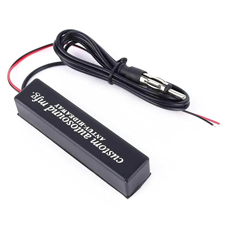 Universal Car Radio Antenna,AM/FM Electronic Radio Antenna with Stereo Radio and Hidden Antenna