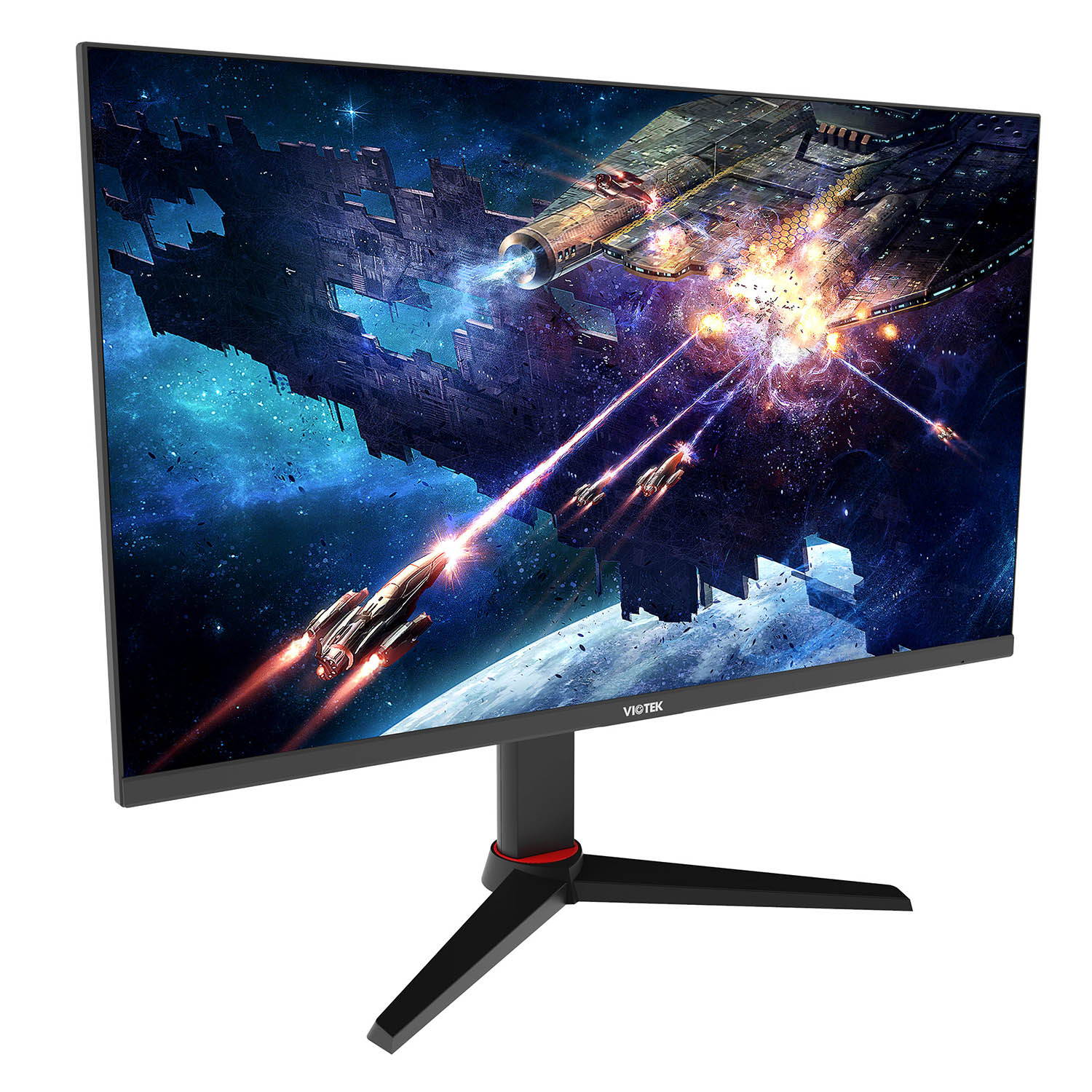 VIOTEK GFT27CXB 27-Inch Gaming Monitor  240Hz Full-HD 1ms  Multi-User Profiles, FreeSync  HDMI, DP, 3.5mm, Height, Tilt, Swivel, Pivot  3-Year Warranty