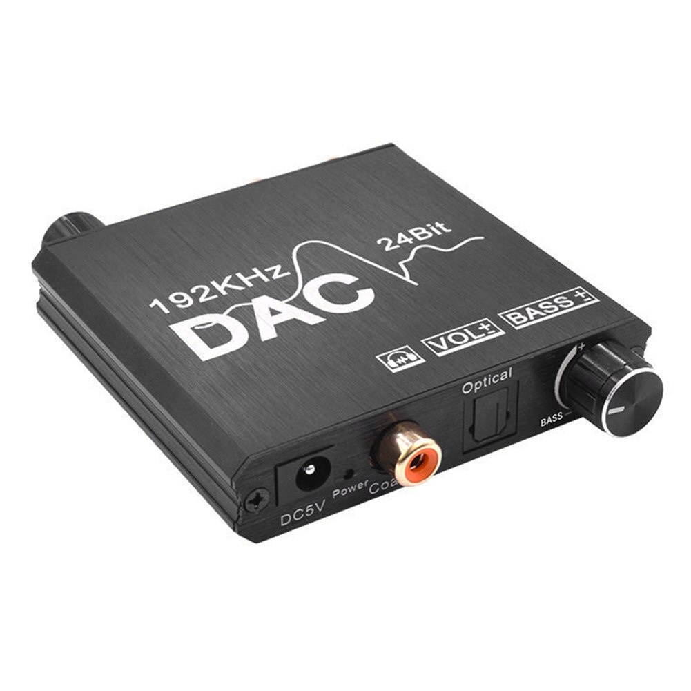 Home Cinema Coaxial Toslink For HD DVD Digital To Analog Converter 3.5mm Jack Decoder 192KHz Stereo Amplifier Audio Adapter