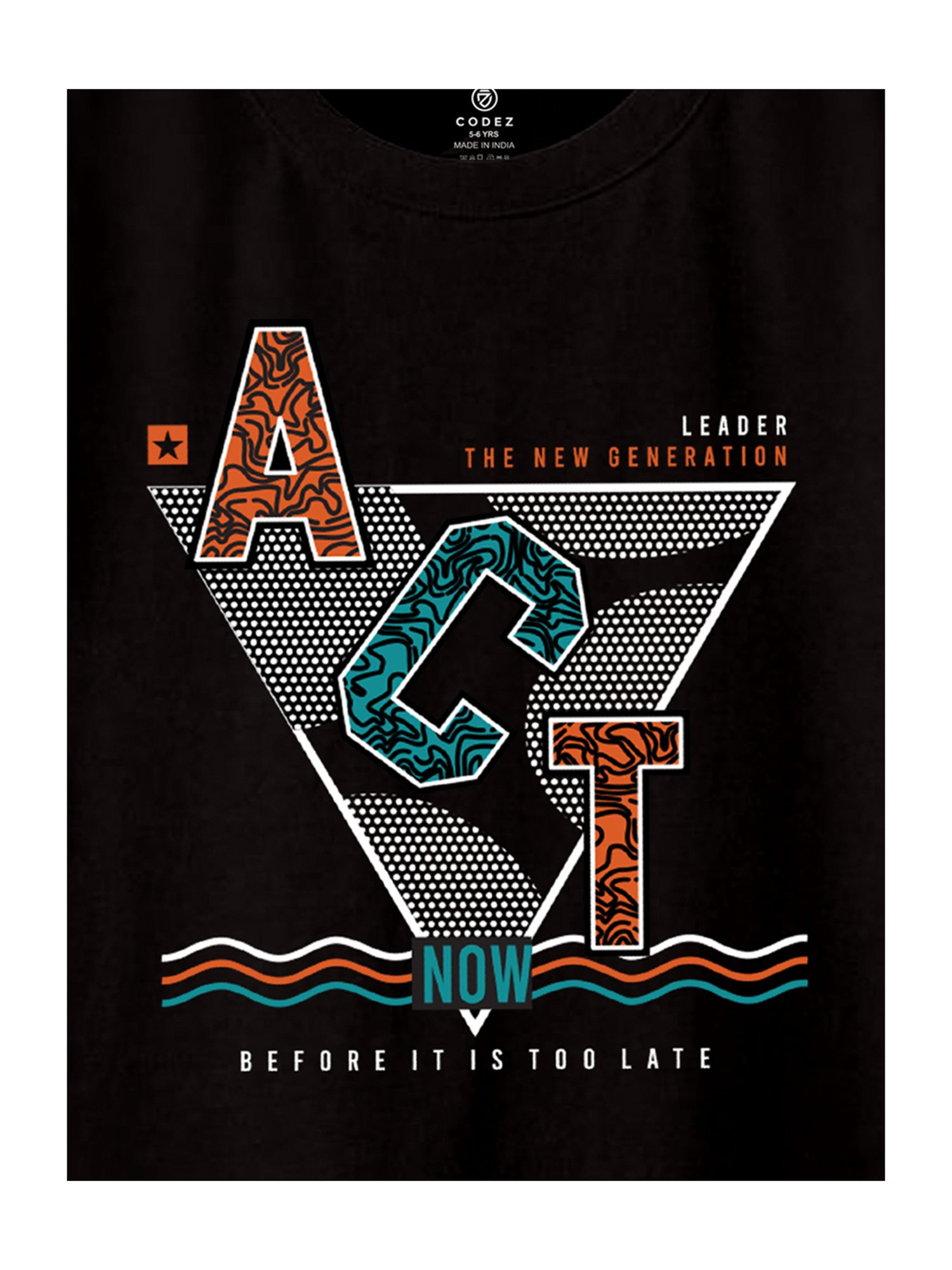 Codez Kids Black & Red Printed T-Shirt (Pack Of 2)