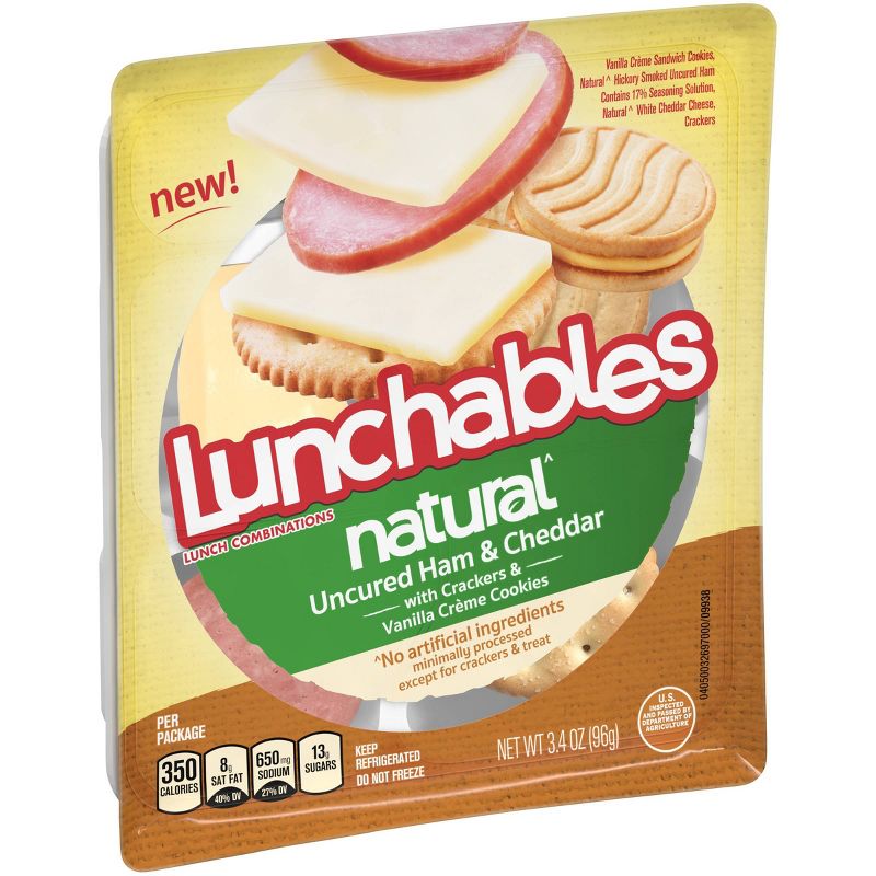 Oscar Mayer Lunchables Natural Ham And Cheddar - 3.44oz