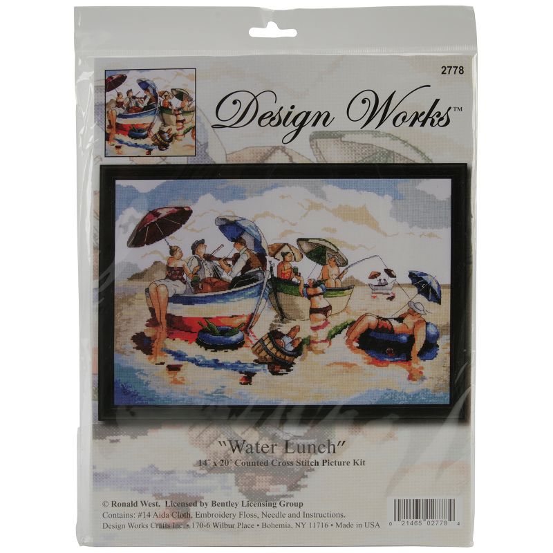 Design Works Counted Cross Stitch Kit 14"X20"-Water Lunch (14 Count)