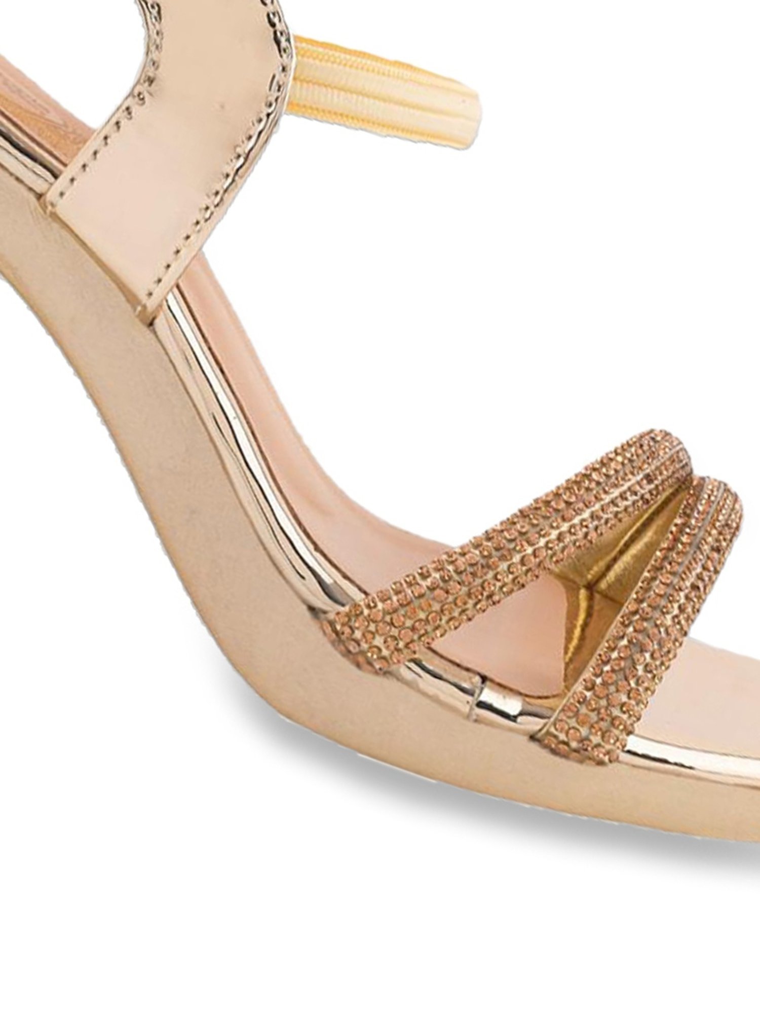 Shoetopia Women's Golden Casual Sandals