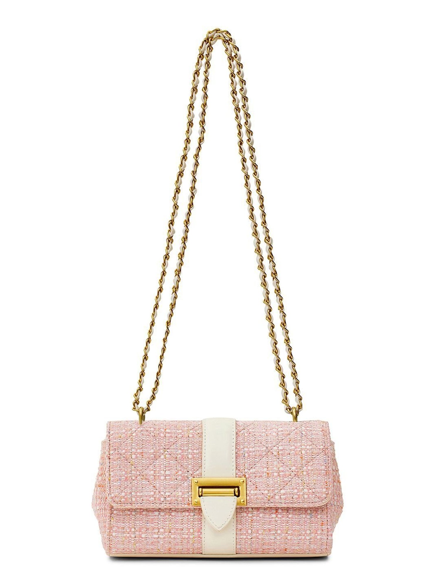 Miraggio Estelle Pink Small Textured Cross Body Bag