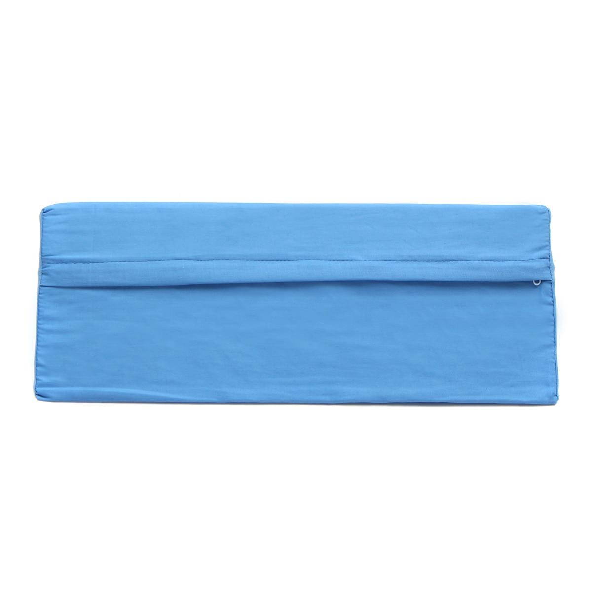 KiWarm Blue/White 50x20x14cm Sponge Bed Nursing Pillow Cushion Washable Lumbar Support 20x10x5.5 inch Foam Bed Pillow