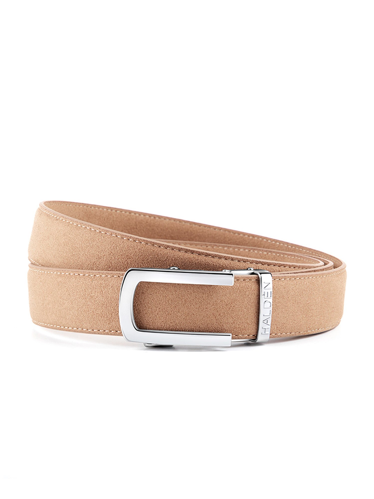 Crusset Black Leather Formal Belt for Men