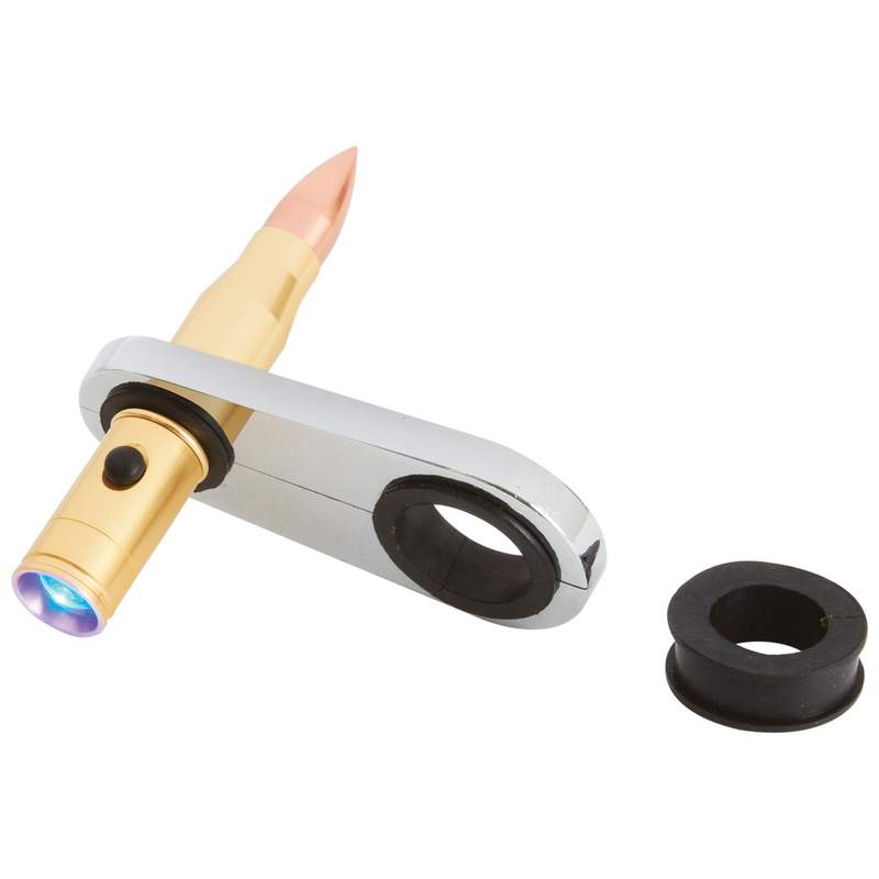 Diamond Plate Frame Mount Bullet-Shaped LED Light