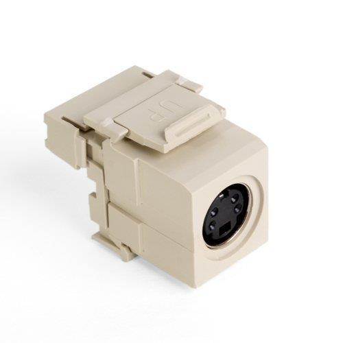 Leviton 40734-SVI Quickport S-Video Module, Ivory