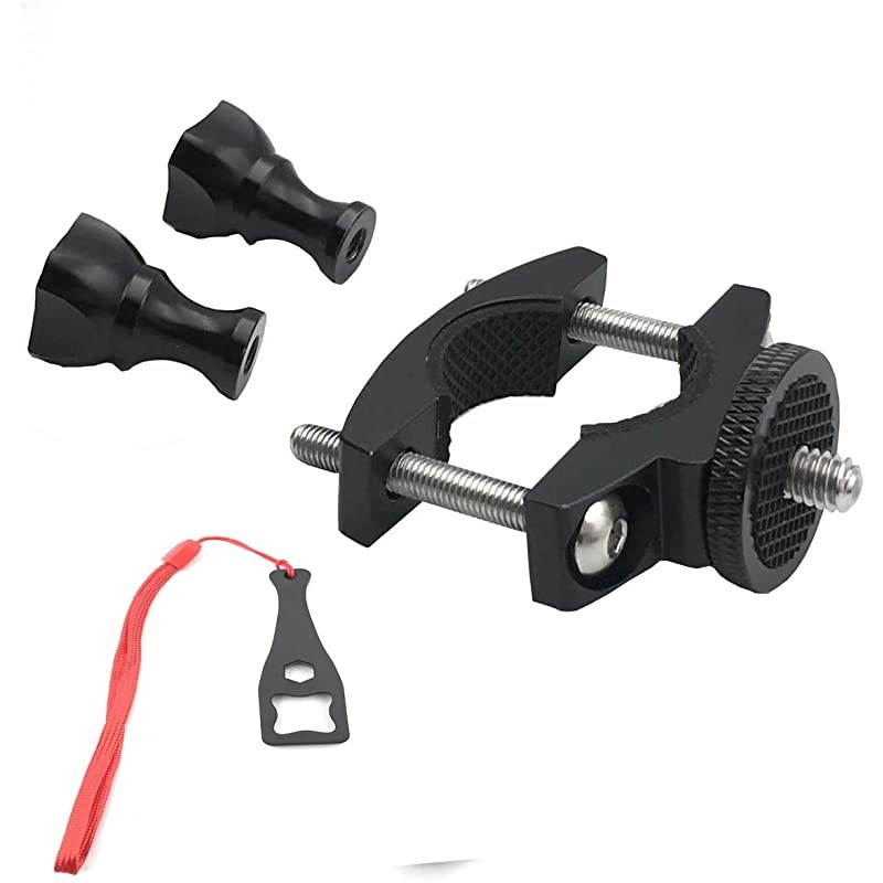 Handlebar Clamp Bicycle Mount Compatible with Insta360 One R and One X and Samsung Gear 360 and Ricoh Theta